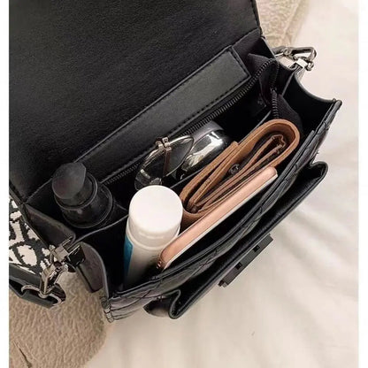 Sylvie | Torebka damska crossbody z pikowanej skóry wegańskiej