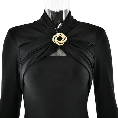 Glenna | Sukienka midi FRESH LABEL Aiaccia elegancka casualowa