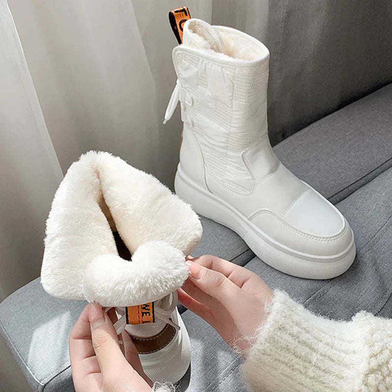 Maeve - Damskie buty śniegowce ocieplane, wodoodporne, styl sportowo-casual