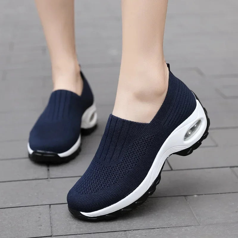 Avonlea - Damskie buty ortopedyczne slip-on z amortyzującą podeszwą powietrzną
