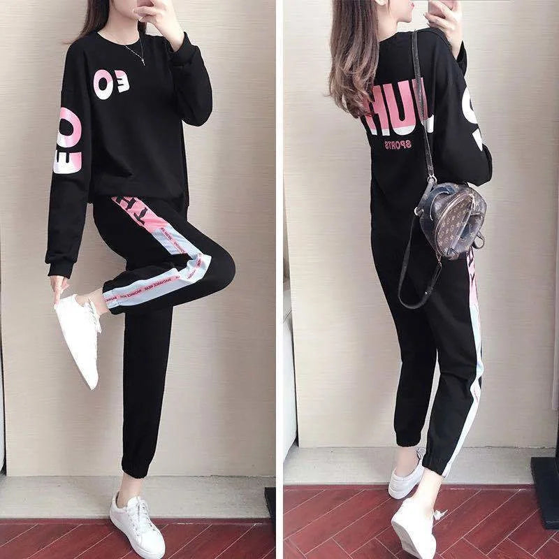 Marvella - Dwuczęściowy damski dres z bluzą i spodniami