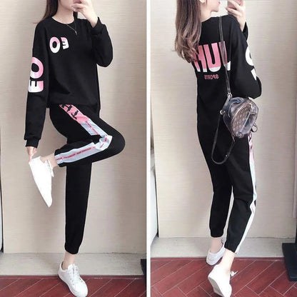 Marvella - Dwuczęściowy damski dres z bluzą i spodniami