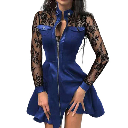 Seraphine - Sukienka Damska z Zamkiem w Stylu Gotyckim | Elegancka Sukienka Wieczorowa