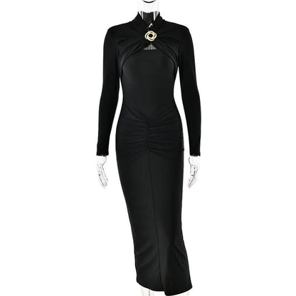 Glenna | Sukienka midi FRESH LABEL Aiaccia elegancka casualowa
