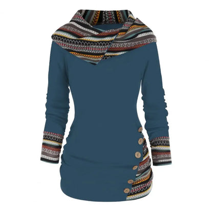 Bryony | Damska bluza z kapturem w stylu etnicznym, wygodny i modny fason na co dzień