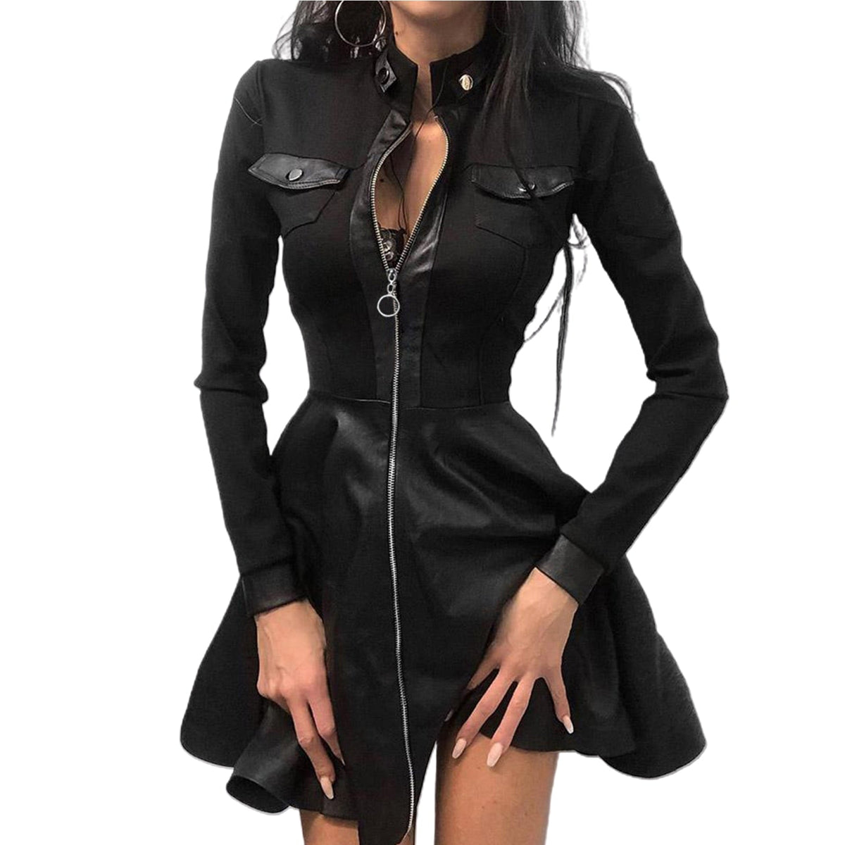 Seraphine - Sukienka Damska z Zamkiem w Stylu Gotyckim | Elegancka Sukienka Wieczorowa