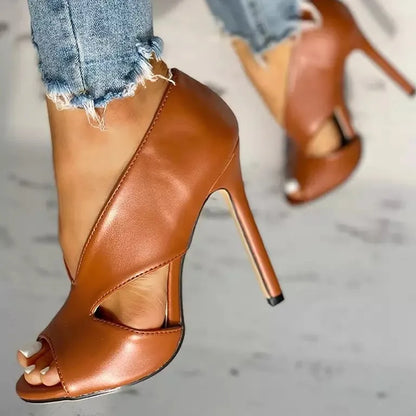 Evadne - Eleganckie buty na szpilce z wycięciami