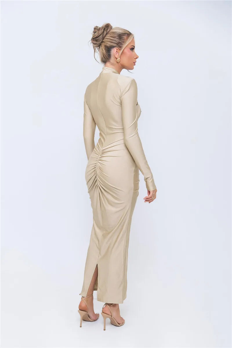 Glenna | Sukienka midi FRESH LABEL Aiaccia elegancka casualowa