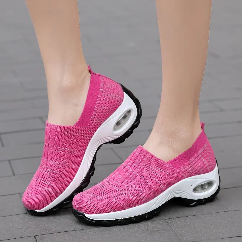 Avonlea - Damskie buty ortopedyczne slip-on z amortyzującą podeszwą powietrzną