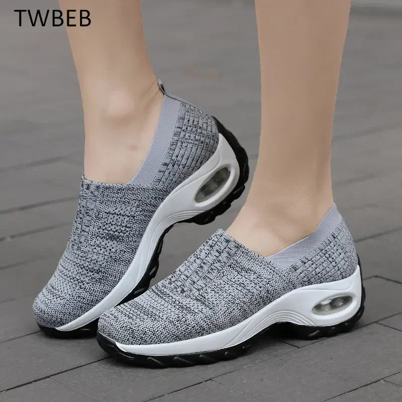 Avonlea - Damskie buty ortopedyczne slip-on z amortyzującą podeszwą powietrzną