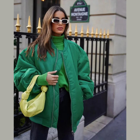 Felicja - Damska kurtka bomber oversize