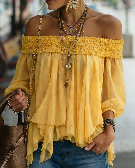 Jayden | Bluzka damska boho z odkrytymi ramionami