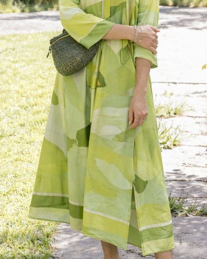 Alison | Sukienka midi damska w wiosenny print