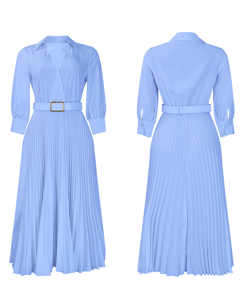 Rosalyn | Sukienka maxi damska plus size z dekoltem w serek