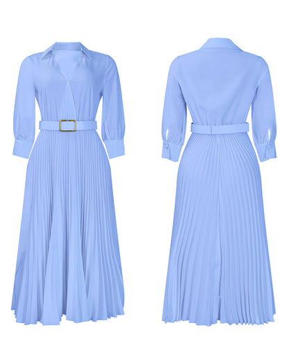 Rosalyn | Sukienka maxi damska plus size z dekoltem w serek