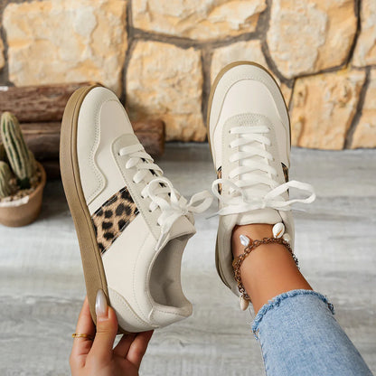 Adrianna - Damskie sneakersy z motywem panterki