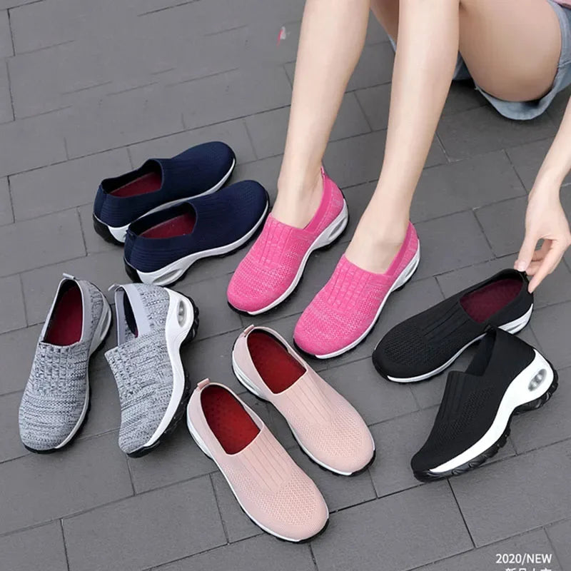 Avonlea - Damskie buty ortopedyczne slip-on z amortyzującą podeszwą powietrzną