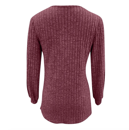 Marcia – swobodny damski sweter z guzikami