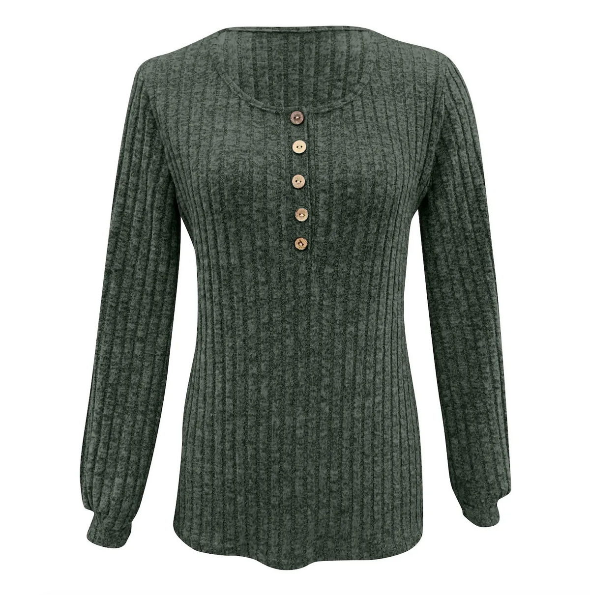Marcia – swobodny damski sweter z guzikami