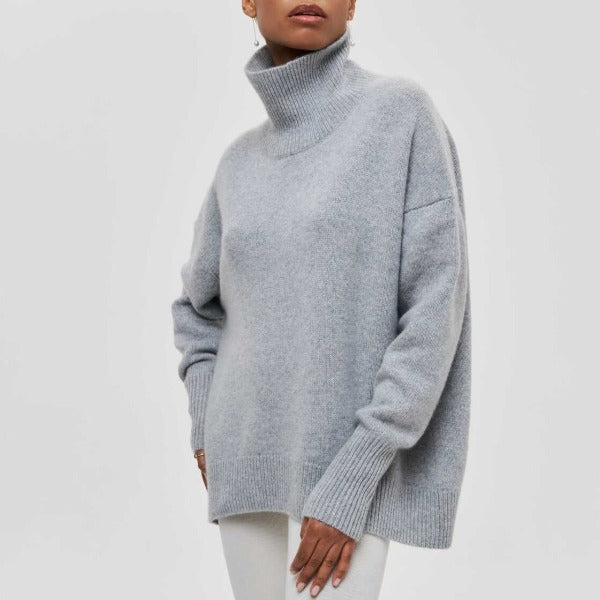 Bety | Zimowy Sweter z Wysokim Kołnierzem