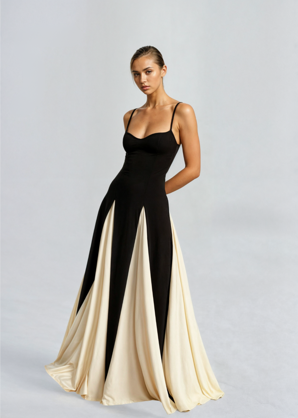 Cary | Damska elegancka sukienka maxi