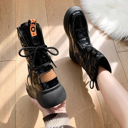 Maeve - Damskie buty śniegowce ocieplane, wodoodporne, styl sportowo-casual