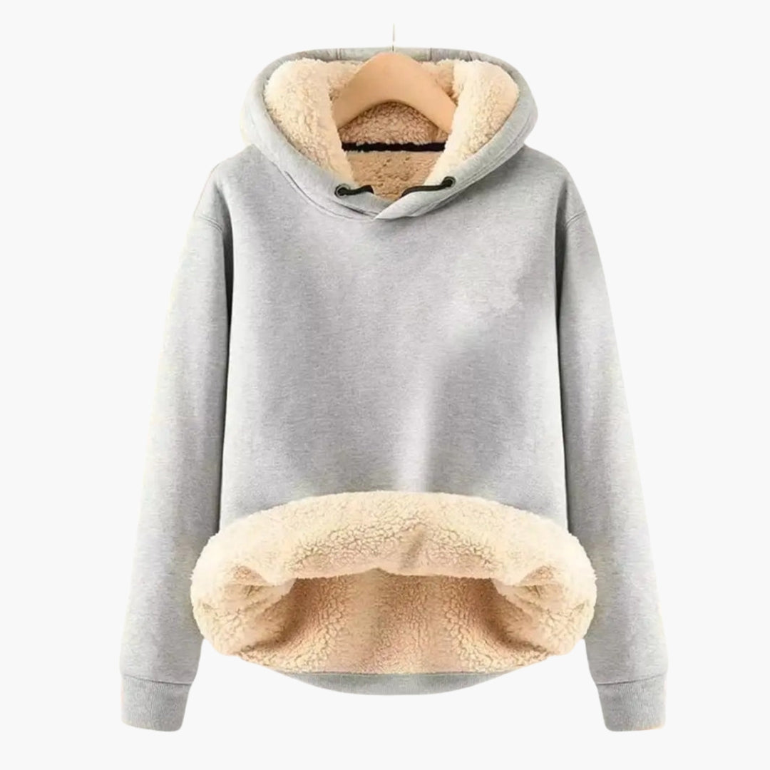 Malwina - Bluza z kapturem dla kobiet z podszewką Sherpa