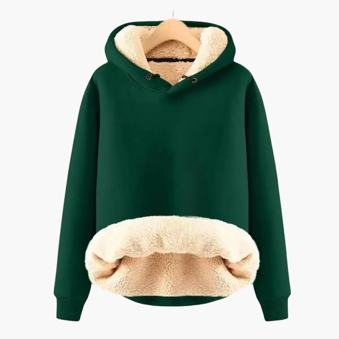 Malwina - Bluza z kapturem dla kobiet z podszewką Sherpa