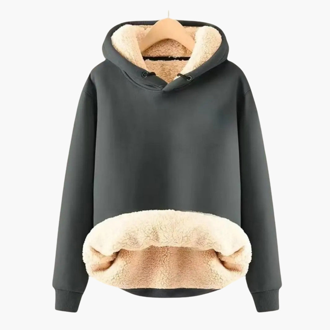 Malwina - Bluza z kapturem dla kobiet z podszewką Sherpa