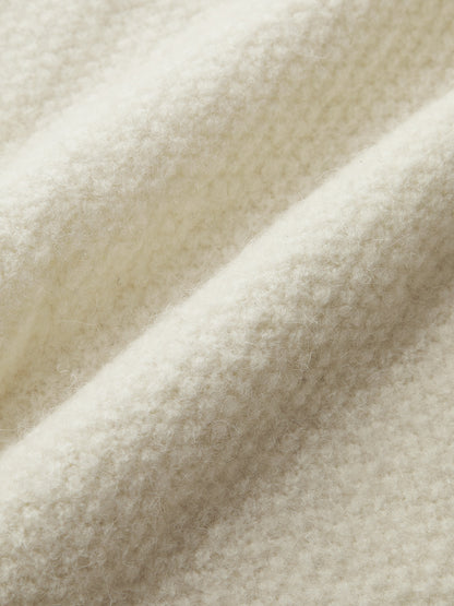 Reba | Sweter damski z koronkową aplikacją na ramionach, stylowy dzianinowy