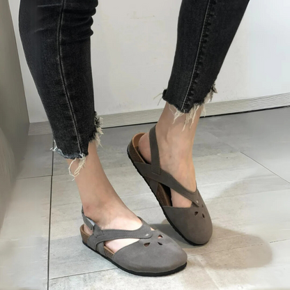 Joan | Sandały damskie z zabudowanym noskiem typu slingback, eleganckie i wygodne