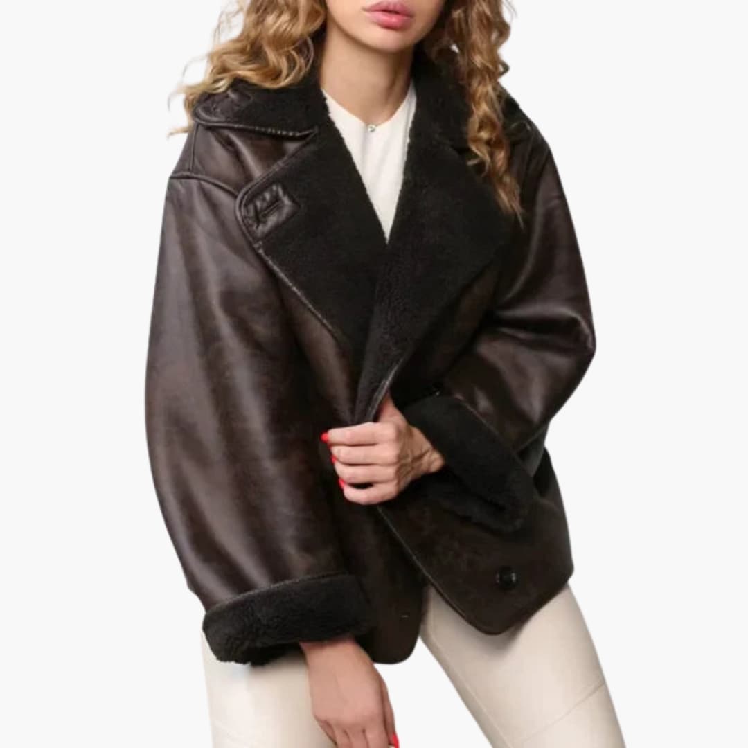 Adelina - Veste femme avec col à revers et doublure synthétique