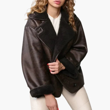 Adelina - Veste femme avec col à revers et doublure synthétique