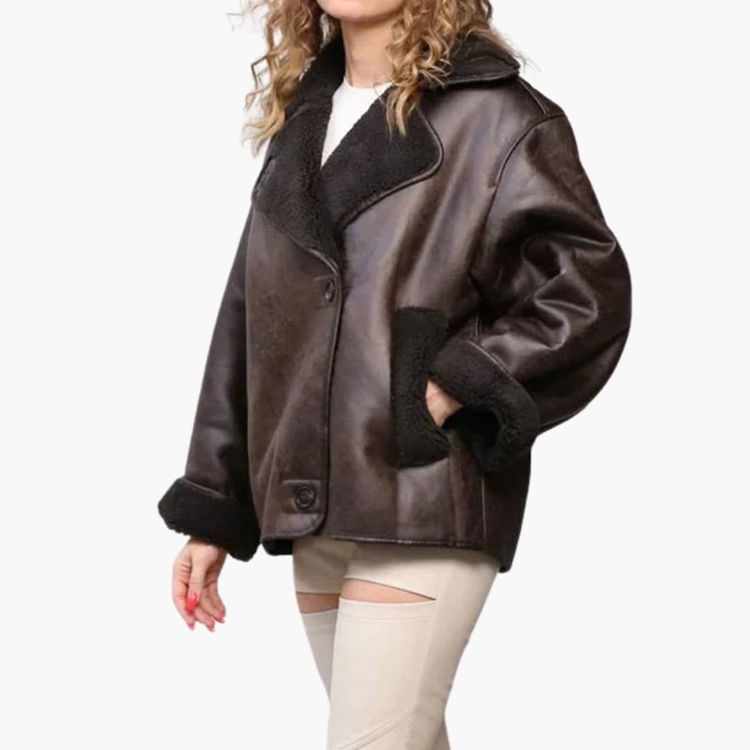 Adelina - Veste femme avec col à revers et doublure synthétique