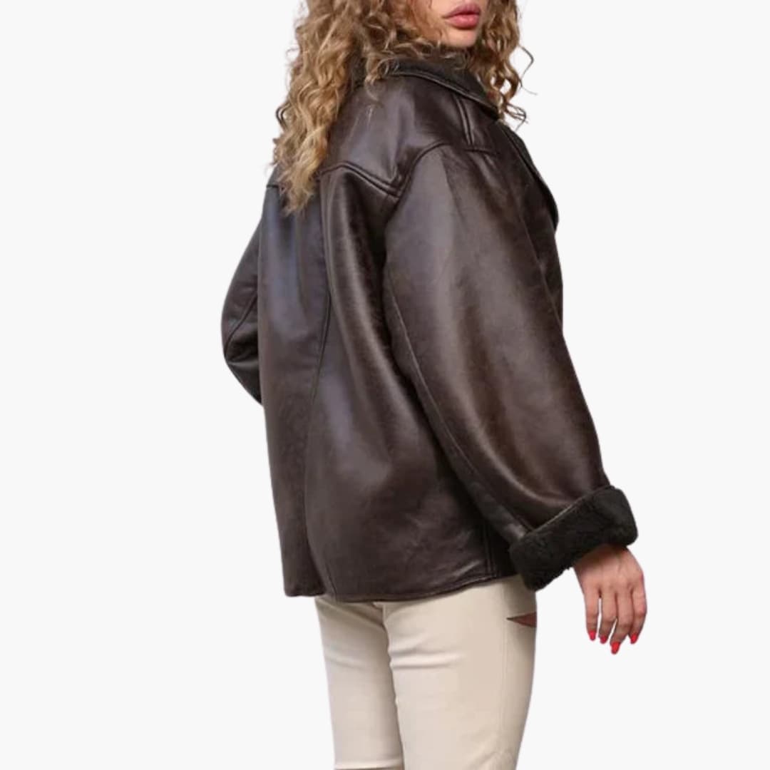 Adelina - Veste femme avec col à revers et doublure synthétique