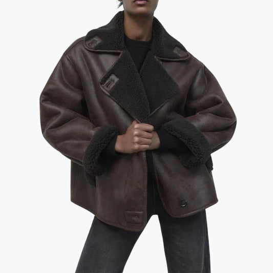 Adelina - Veste femme avec col à revers et doublure synthétique
