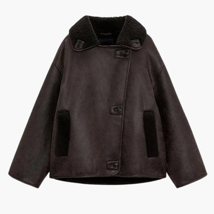 Adelina - Veste femme avec col à revers et doublure synthétique
