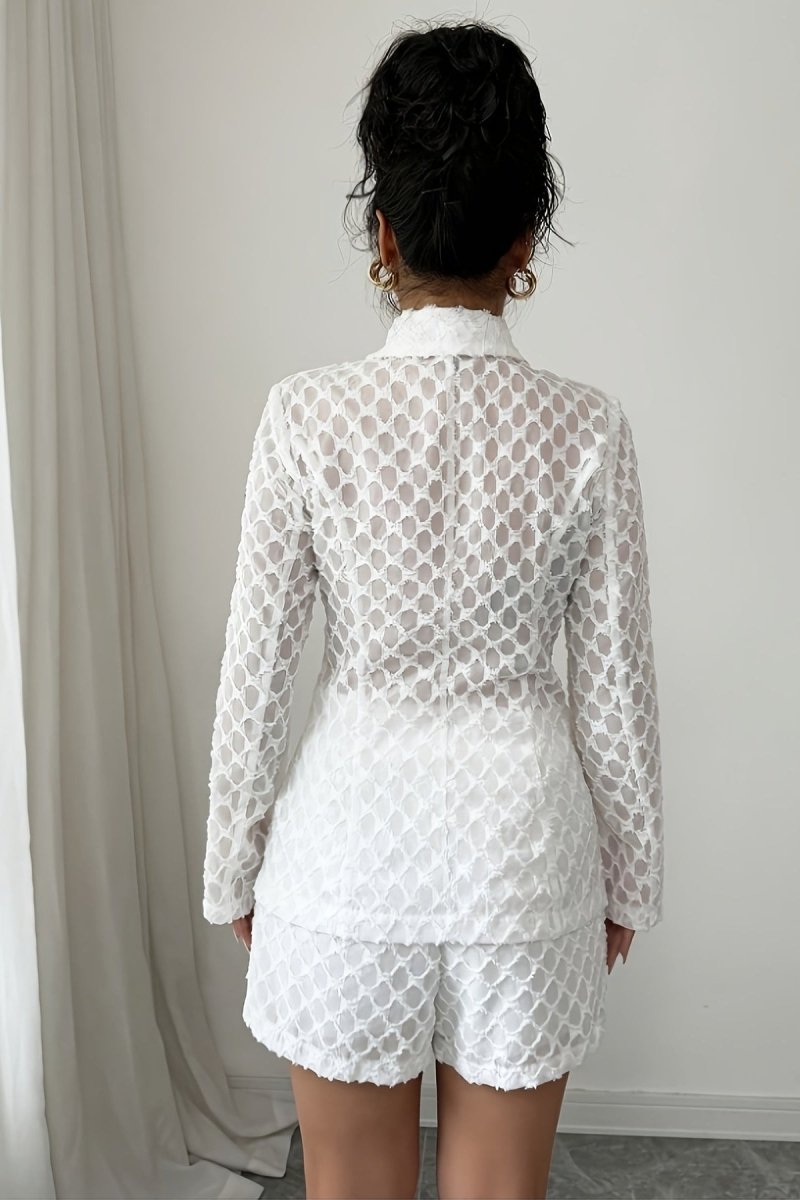 Lila | Damski komplet szorty casual elegancki lekki wygodny