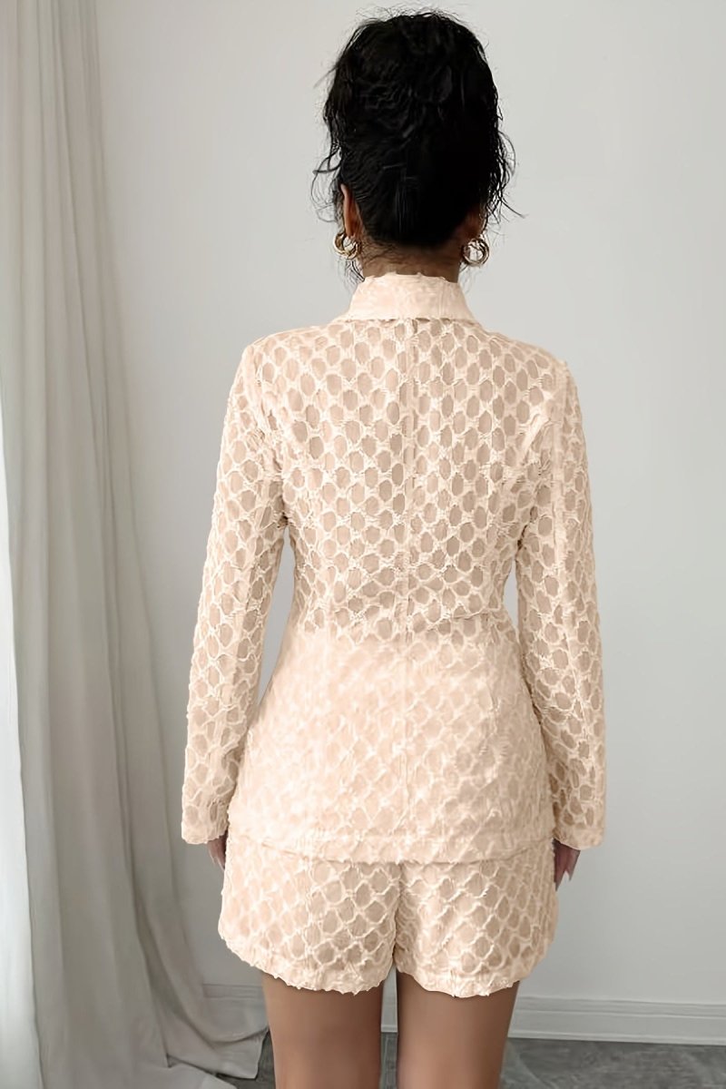Lila | Damski komplet szorty casual elegancki lekki wygodny
