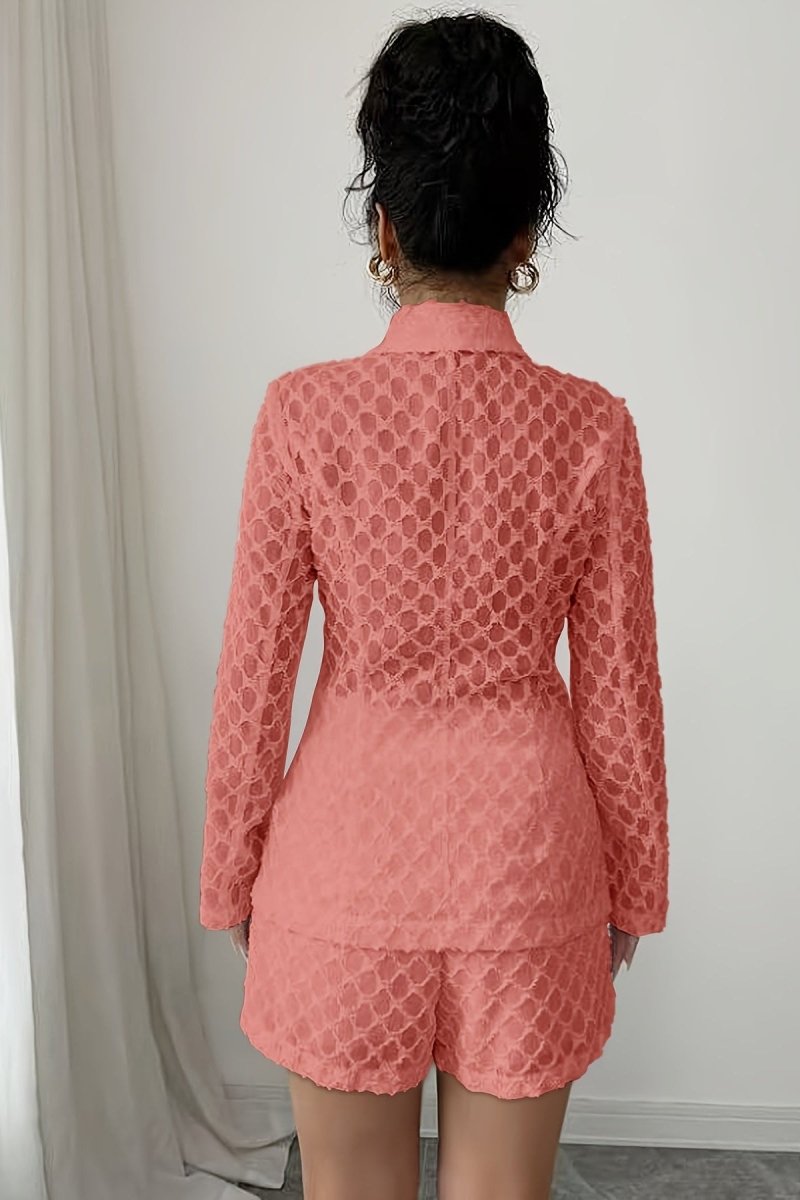 Lila | Damski komplet szorty casual elegancki lekki wygodny