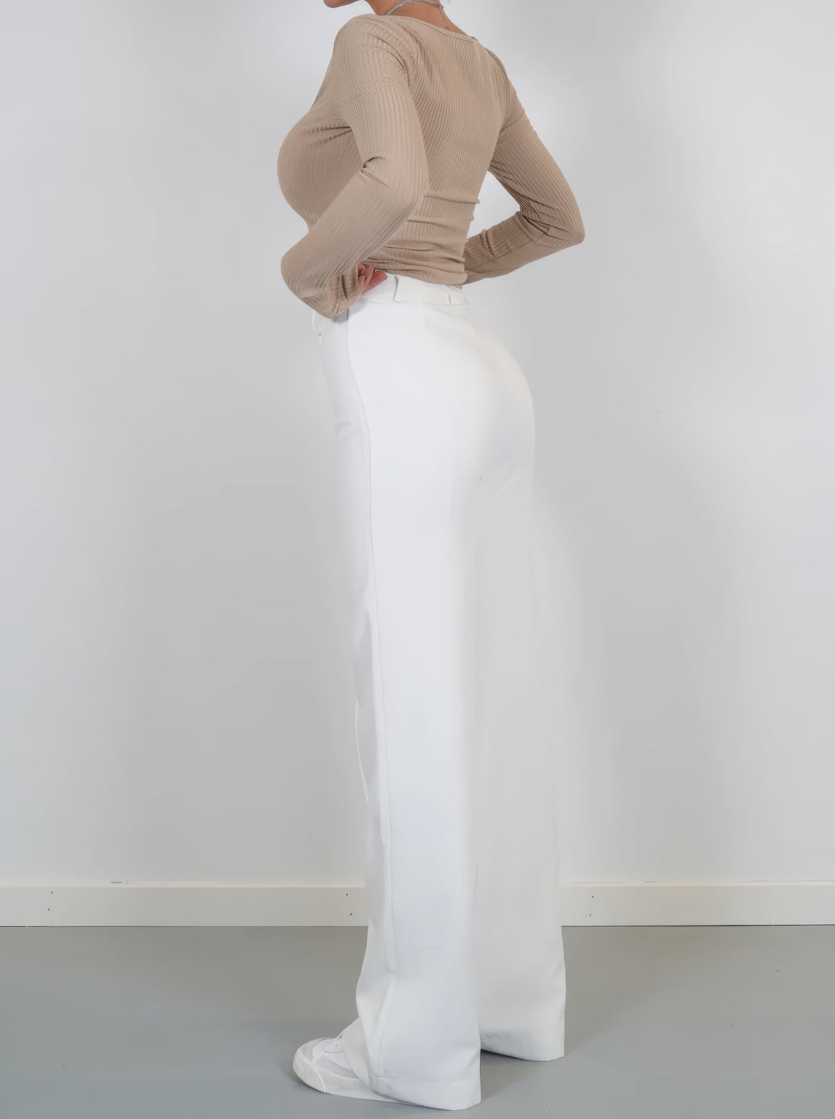 Lena | Eleganckie spodnie damskie z wysokim stanem