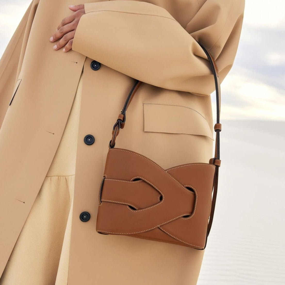 Devon | Torebka damska na ramię minimalistyczna elegancka stylowa klasyczna
