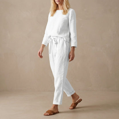 Jamie | Komplet damski loungewear z luźnym topem i spodniami