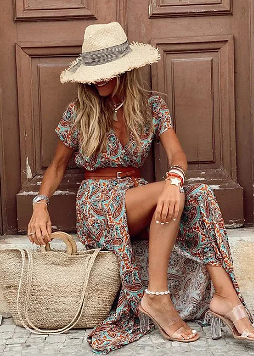 Velvet | zwiewna sukienka maxi damska boho, elegancka letnia sukienka na ciepłe dni