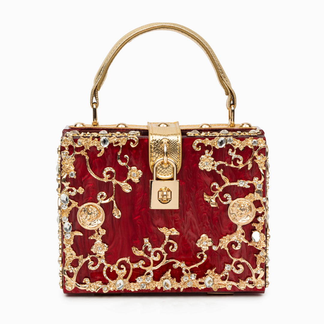 Petula | Torebka damska luksusowa mini z kryształkami elegancka