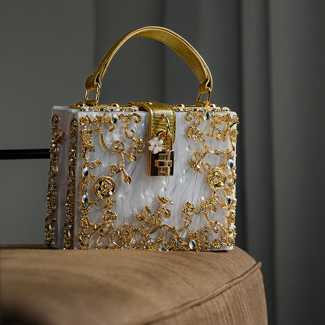 Petula | Torebka damska luksusowa mini z kryształkami elegancka