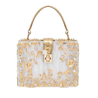 Petula | Torebka damska luksusowa mini z kryształkami elegancka