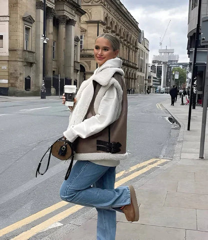 Dilys - Damski sweter Teddy na jesień