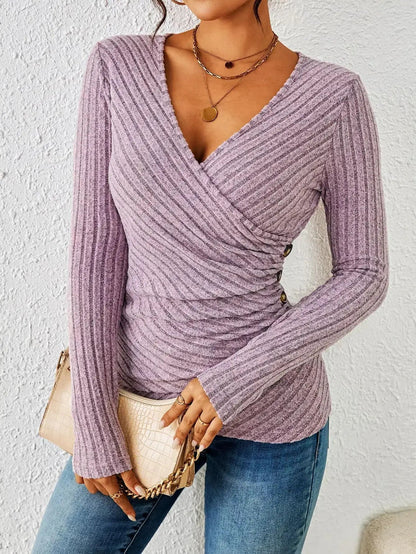 Marvella - Sweter Damski z Dekoltem V | Elegancki Sweterek Damski na Co Dzień