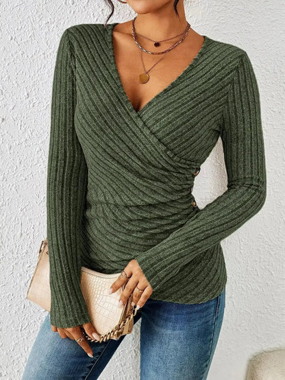 Marvella - Sweter Damski z Dekoltem V | Elegancki Sweterek Damski na Co Dzień